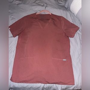 Figs mauve scrub set - L top and M jogger bottoms